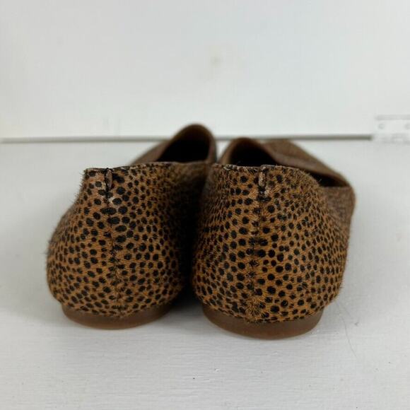 Madewell Flat Shoe Womens Lizbeth in Dotted Calf Hair Flat Size 8 Ballet Loafer - Picture 4 of 10